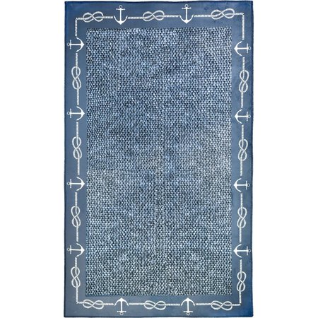 HOMEFIRES 60 x 36 x 025 in Nautica Indoor Area Rug Multi Color PRART001C